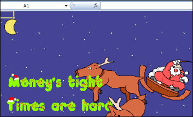 Spreadsheet Creativity: Christmas in July