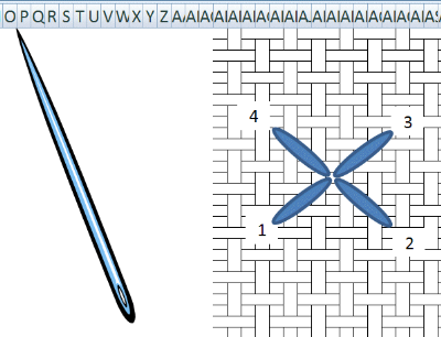 Spreadsheet Creativity: Needlework Stitch Diagrams