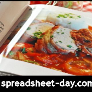 Spreadsheet Food: Afraid to Write in Cookbooks
