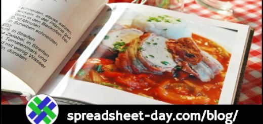 Spreadsheet Food: Afraid to Write in Cookbooks