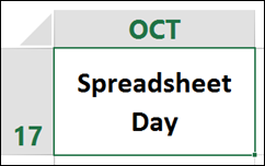Spreadsheet Day http://spreadsheet-day.com/blog/