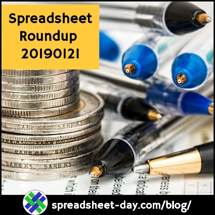 Spreadsheet Roundup 20190121