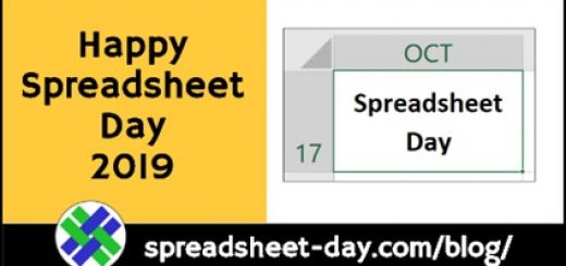 Happy Spreadsheet Day 2019