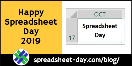 Happy Spreadsheet Day 2019