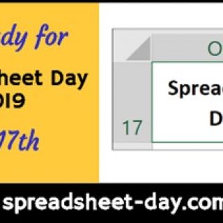 Get Ready for Spreadsheet Day 2019