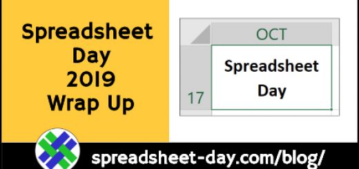 Spreadsheet Day 2019 Wrap Up