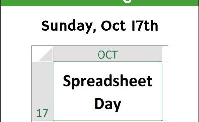 Get Ready for Spreadsheet Day 2021