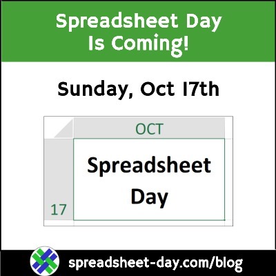 Get Ready for Spreadsheet Day 2021