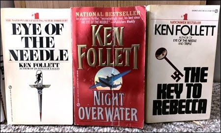 three Ken Follett books showing covers