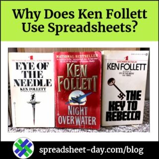 Author Ken Follett Uses Spreadsheets