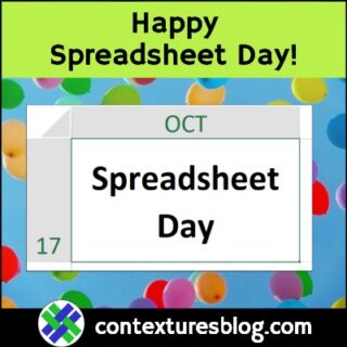 Happy Spreadsheet Day 2022
