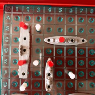 Battleship grid with letter and number headings