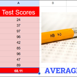 Calculate an average in Google Sheet