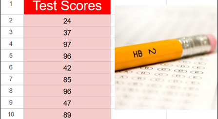Calculate an average in Google Sheet