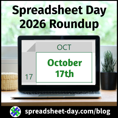 Spreadsheet Day 2026 Roundup